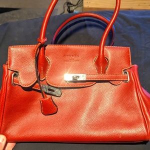 Hermēs Burgundy Belkin Bag